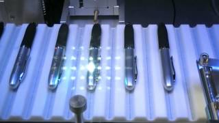 Pen Engraving Machine  Laser Engraving Pens with Conveyor [upl. by Dilly]