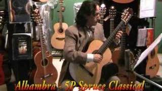 Guitarsonlinecomau  Alhambra 5P Spruce Classical Guitar [upl. by Adamo]