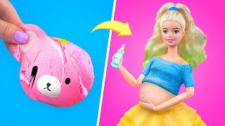 30 COOL BARBIE DOLL LIFE HACKS [upl. by Roehm]