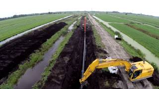 Aanleg drinkwatertransportleiding Zuidwestelijke Randweg Gouda [upl. by Ziguard276]