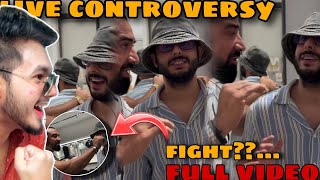 Carryminati fight with Ajaz khan FULL VIDEO  live controversy [upl. by Hilbert]