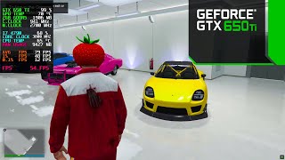 GTX 650 TI 2GB  GTA 5 ONLINE  1080P [upl. by Anaiq]