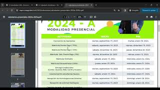 Conoce tu CALENDARIO ACADÉMICO PRESENCIAL 2024A 💚 [upl. by Areic210]