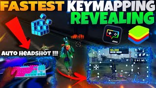 Revealing Best Fastest KEYMAPPING Settings For Free Fire PC Auto Headshot  BlueStacks 5  MSI 5 [upl. by Clapper]