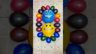 ASMR Happy Emoji Balloon With Water Colorful in Balloons Popping Reverse  We must all smile😄🥰😍 [upl. by Nhguaval439]