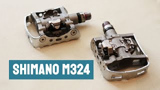 Shimano M324 combination pedals review [upl. by Ohploda]