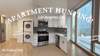 APARTMENT HUNTING IN LA touring 10 apartments with prices [upl. by Atinej]