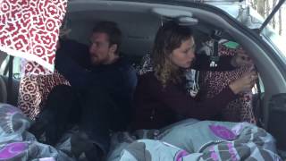 How to Sleeping in our Toyota Yaris [upl. by Ecneralc]