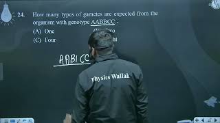 How many types of gametes are expected from the organism with genotype AABBCC [upl. by Anirda844]