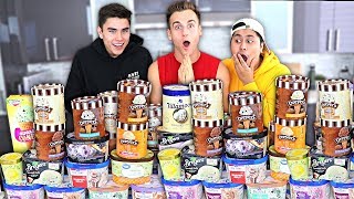 We Mixed Every Single Flavor Of Ice Cream And Ate It  Challenge [upl. by Anolla]