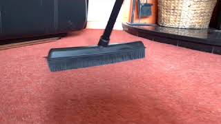 Rubber Broom For Removing Pet Hair From Carpets and Flooring [upl. by Eelrebma]