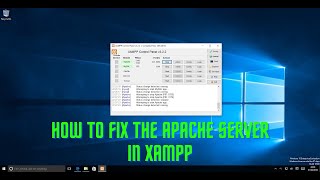 How to fix apache server not Running in XAMPP in windows 1011 [upl. by Peirsen]