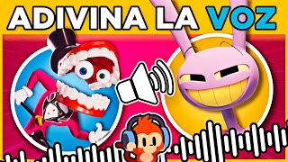 🤡🎪🐰 ADIVINA EL PERSONAJE DE DIGITAL CIRCUS POR LA VOZ 🔊  El Asombroso Circo Digital monoquiz [upl. by Trebmal]