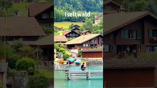 ISELTWALD SWITZERLAND suasana desa Iseltwald dipinggir danau Brienz sorts [upl. by Mignon]