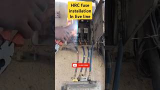 HRC Fuse installation in live electric line hrc fuse electrial [upl. by Fraase]