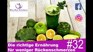 Die richtige Ernährung gegen Rückenschmerzen [upl. by Akerehs608]