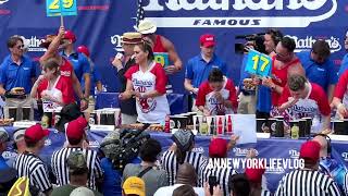 New York Eat Nathan Hotdogs Contest Women’s  The 4th Of July Independent Day [upl. by Conlon]