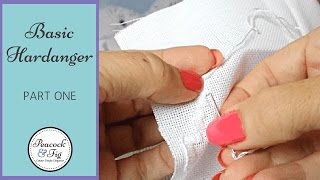 How to do basic hardanger embroidery part 1  experimenting with hardanger [upl. by Wendel]