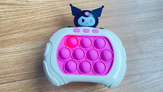 KUROMI Pop It Game Unboxing And Review 2023  Satisfying electric game console Fidget Toy [upl. by Erodaeht]