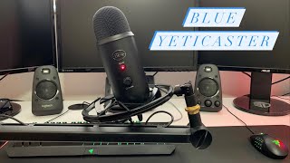 Blue Yeticaster Studio Mic Unboxing and Setup [upl. by Benni603]