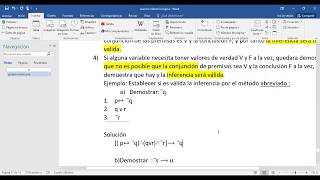 Reglas de inferencias metodo abreviado [upl. by Hausner]