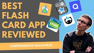 Best Flashcard App A Review of Anki Quizlet Flashcard Lab Cram and Brainscape [upl. by Willa]