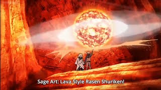 2 Scene Uzumaki Naruto  Senpou Yoton RasenShuriken HD [upl. by Eulaliah550]