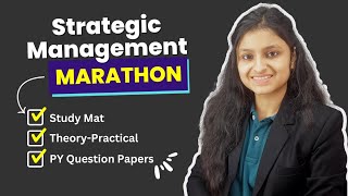 Strategic Management Marathon  OMSM  CMA Inter [upl. by Nuahsal175]