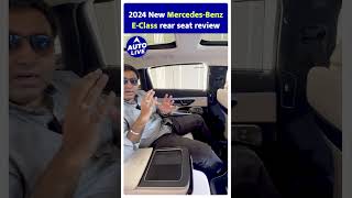 2024 New MercedesBenz EClass Rear Seat Review  Auto Live [upl. by Noel970]