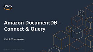 Amazon DocumentDB 3 of 3  Connect amp Query [upl. by Hufnagel]