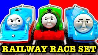 Thomas TrackMaster Railway Race Set Ultimate Na Na Na Streamlining Fun [upl. by Rainger]