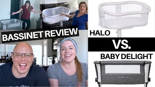 BEST BABY BASSINET Halo Swivel Sleeper Bassinest vs Baby Delight Beside Me Sleeper  Comparison [upl. by Willi]