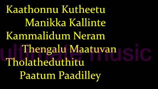 Minungum Minnaminunge Karaoke song with lyrics  മിനുങ്ങും മിന്നാമിനുങ്ങേ [upl. by Yarg898]