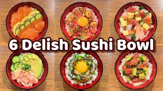 6 Ways to Make Delish Sushi Bowl  Revealing Secret Recipes [upl. by Digirb977]