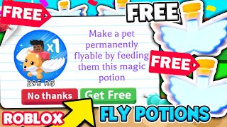 How to Get FREE FLY POTIONS and RIDE POTIONS in Adopt Me Working 2020 [upl. by Iarahs]