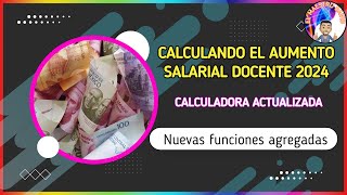 Calculando el aumento salarial docente 2024 [upl. by Mehta]