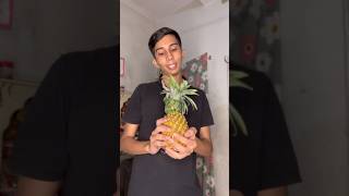 Pineapple juice hack 🍍😋 shortvideo funny funwithparsad FUNwithPRASAD fun with Prasad [upl. by Zenger233]