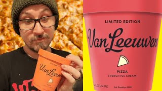 Pizza Ice Cream  Brad Tries [upl. by Cerf116]