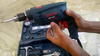 How to use drill machine  Bosch GSB RE kit GUIDE [upl. by Tait107]