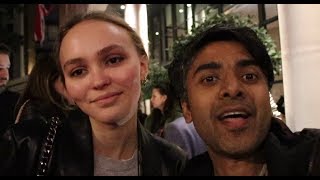 LilyRose Depp so nice meeting fans and thanking them [upl. by Ahseila]