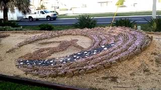 Coquina Rock Sculpture in Melbourne Beach FL August 17 2018 [upl. by Trometer954]