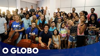 Orquestra Sinfônica Brasileira OSB leva coral e concertos para escolas públicas [upl. by Aveneg]