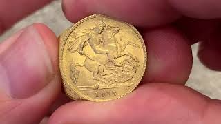 10 Half Sovereigns recent coin buy [upl. by Adiari167]