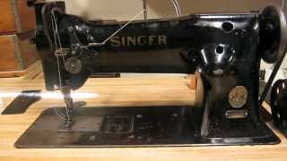 Singer 111W Needle Feed Industrial Sewing Machine Demonstration Singer 111WSV71 [upl. by Gualterio211]