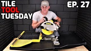 Dewalt Wet Tile Saw  Tile Tool Tuesday [upl. by Vogele]