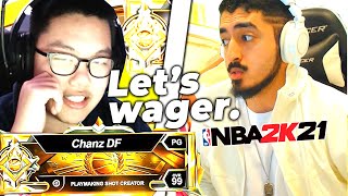 I reunited with Zirinic to wager a LEGEND for 1000 NBA 2K21 [upl. by Vi920]