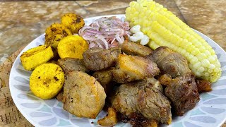 Fritada de chancho  Receta ecuatoriana [upl. by Aenat785]