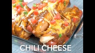 Baked Chili Cheese Hot Dogs Chili Cheese Dogs for the Masses [upl. by Frederic]