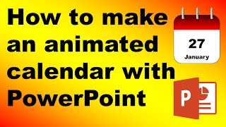 How to make an animated calendar with PowerPoint [upl. by Nnomae587]