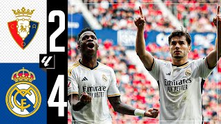 Osasuna 24 Real Madrid  HIGHLIGHTS  LaLiga 202324 [upl. by Wendell]